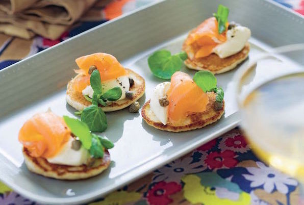 Blinis with smoked salmon